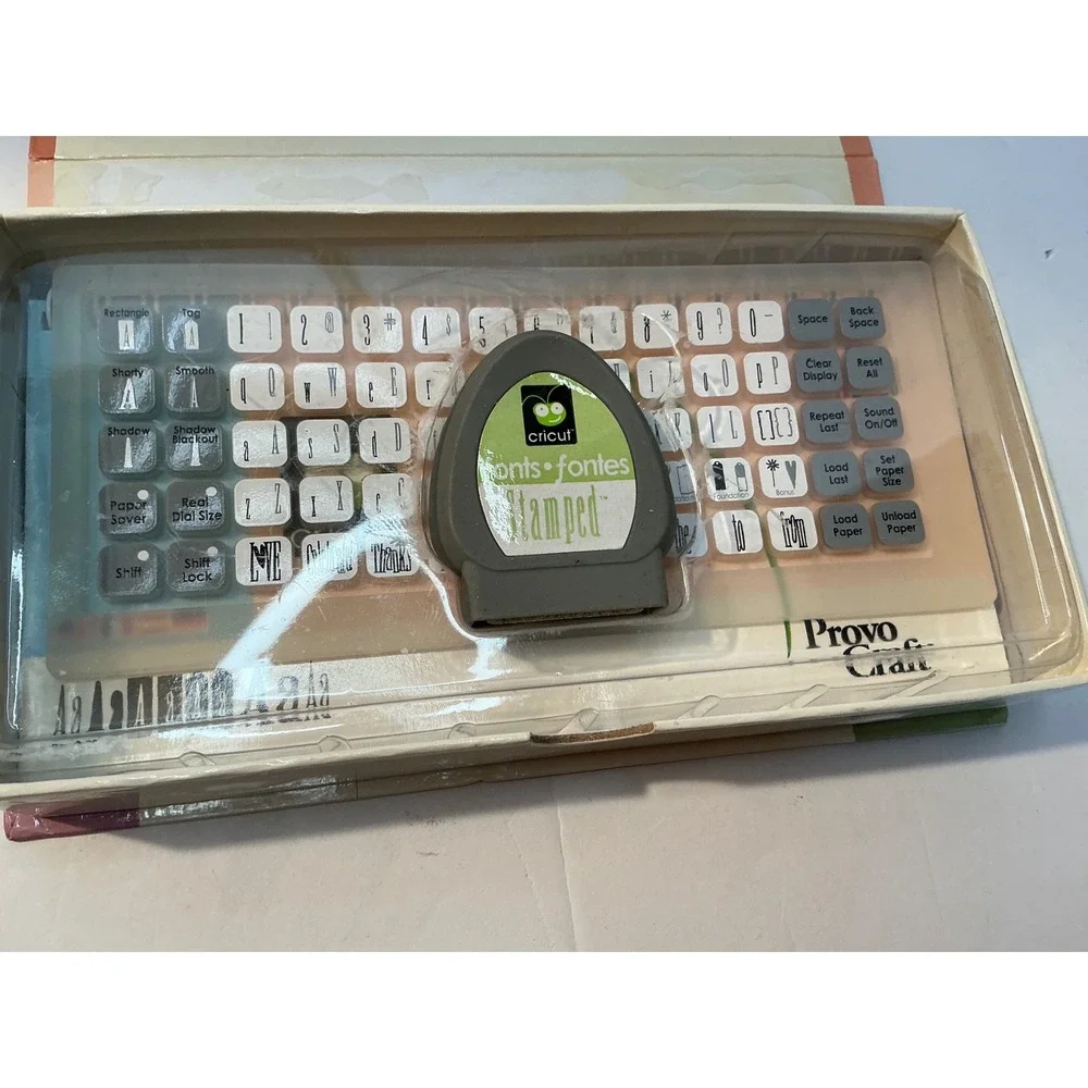 Cricut Stamped Font Cartridge Heather Lancaster‎ Provo Craft Keypad Handbook